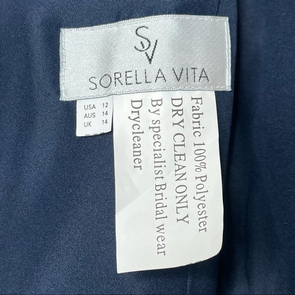 SORELLA VITA Bridesmaids navy dress cocktail Wedding Evening Night Out 8720 - Picture 7 of 13